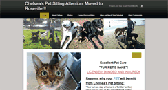 Desktop Screenshot of chelseaspetsitting.com